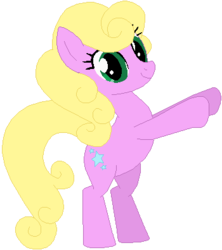 Size: 350x395 | Tagged: safe, artist:ra1nb0wk1tty, lucky star (g4), pony, g4, simple background, solo, white background