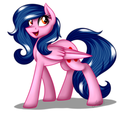 Size: 1250x1150 | Tagged: safe, artist:jack-pie, oc, oc only, oc:diamond coat, pegasus, pony, female, happy, mare, open mouth, simple background, smiling, solo, transparent background