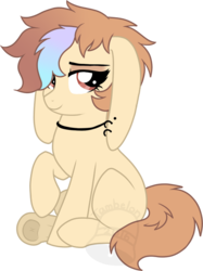 Size: 523x700 | Tagged: safe, artist:tambelon, oc, oc only, oc:heywood, pony, female, mare, solo, underhoof, watermark