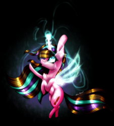 Size: 1024x1135 | Tagged: safe, artist:symphstudio, oc, oc only, oc:twinke paint, pony, unicorn, artificial wings, augmented, chest fluff, female, magic, magic wings, mare, solo, wings
