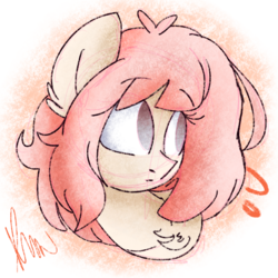 Size: 2048x2048 | Tagged: safe, artist:vanillashineart, oc, oc only, earth pony, pony, bust, female, high res, mare, portrait, sketch, solo