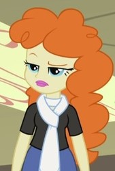 Size: 210x310 | Tagged: safe, screencap, golden hazel, equestria girls, g4, my little pony equestria girls: rainbow rocks, battle of the bands, bedroom eyes, clothes, cropped, female, scarf, solo