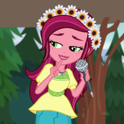 Size: 720x720 | Tagged: safe, screencap, gloriosa daisy, equestria girls, g4, my little pony equestria girls: legend of everfree, cropped, female, magical geodes, solo