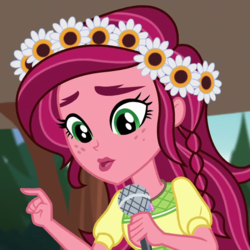 Size: 720x720 | Tagged: safe, screencap, gloriosa daisy, equestria girls, g4, my little pony equestria girls: legend of everfree, cropped, female, magical geodes, solo