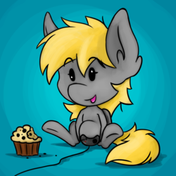 Size: 1281x1281 | Tagged: safe, artist:theomegaridley, derpy hooves, pegasus, pony, g4, chibi, controller, cute, female, food, genesis, mega drive, megadrive, muffin, sega, sega genesis, sega mega drive, sega megadrive, solo