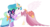 Size: 11957x6400 | Tagged: safe, artist:parclytaxel, princess celestia, twilight sparkle, alicorn, pony, g4, make new friends but keep discord, my little pony: friendship is magic, .svg available, absurd resolution, clothes, dress, gala dress, raised hoof, simple background, transparent background, twilight sparkle (alicorn), vector, wing hands