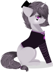 Size: 1858x2503 | Tagged: safe, artist:php146, oc, oc only, pony, unicorn, clothes, female, hat, mare, simple background, sitting, solo, transparent background