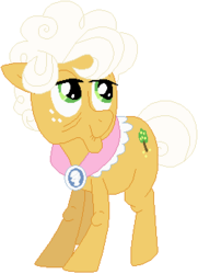 Size: 253x349 | Tagged: safe, artist:ra1nb0wk1tty, goldie delicious, pony, g4, female, simple background, solo, white background