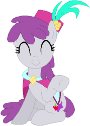 Size: 266x372 | Tagged: safe, artist:ra1nb0wk1tty, silver berry, pony, g4, female, simple background, solo, white background