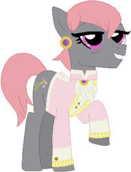 Size: 300x393 | Tagged: safe, artist:ra1nb0wk1tty, prim hemline, pony, g4, female, simple background, solo, white background