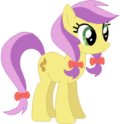 Size: 341x353 | Tagged: safe, artist:ra1nb0wk1tty, lavender fritter, pony, g4, simple background, solo, white background