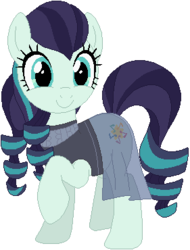 Size: 281x370 | Tagged: safe, artist:ra1nb0wk1tty, coloratura, earth pony, pony, g4, female, simple background, solo, white background