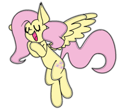 Size: 897x813 | Tagged: dead source, safe, artist:moeclere, fluttershy, pony, g4, cute, eyes closed, open mouth, shyabetes, simple background, singing, solo, transparent background