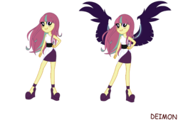 Size: 1780x1204 | Tagged: safe, artist:adadeimon, sour sweet, equestria girls, g4, midnight-ified