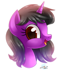Size: 1280x1424 | Tagged: safe, artist:iheartjapan789, oc, oc only, pony, unicorn, bust, female, mare, open mouth, portrait, simple background, solo, transparent background