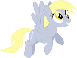 Size: 434x326 | Tagged: safe, artist:ra1nb0wk1tty, derpy hooves, pegasus, pony, g4, female, mare, simple background, solo, white background