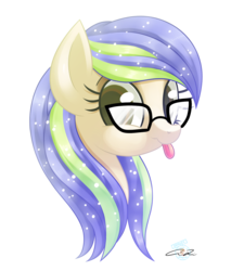 Size: 1280x1424 | Tagged: safe, artist:iheartjapan789, oc, oc only, oc:madeline, pony, bust, female, mare, portrait, simple background, solo, tongue out, transparent background