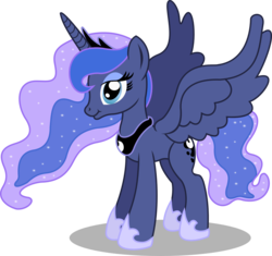Size: 1800x1694 | Tagged: safe, artist:seahawk270, princess luna, alicorn, pony, g4, female, figure, funko mystery minis, simple background, solo, spread wings, style emulation, transparent background, vector