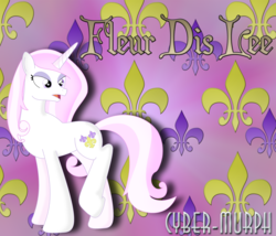 Size: 3659x3139 | Tagged: safe, artist:cyber-murph, fleur-de-lis, pony, unicorn, g4, female, high res, pose, signature, solo