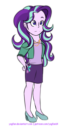 Size: 800x1500 | Tagged: safe, artist:yogfan, starlight glimmer, equestria girls, g4, clothes, female, high heels, jewelry, necklace, shirt, shoes, simple background, skirt, solo, transparent background