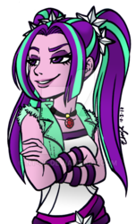 Size: 400x660 | Tagged: dead source, safe, artist:nt-88, aria blaze, equestria girls, g4, crossed arms, female, simple background, solo, transparent background, watermark