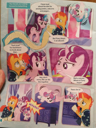 Size: 479x640 | Tagged: safe, official comic, princess flurry heart, starlight glimmer, sunburst, g4, official, comic