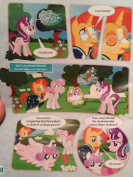 Size: 478x640 | Tagged: safe, official comic, amethyst maresbury, princess flurry heart, starlight glimmer, sunburst, crystal pony, pony, g4, official