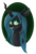 Size: 1024x1509 | Tagged: safe, artist:sprinkledashyt, queen chrysalis, changeling, changeling queen, g4, bust, female, open mouth, portrait, smiling, solo