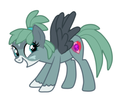 Size: 994x794 | Tagged: safe, artist:topaz7373, gabby, pegasus, pony, g4, the fault in our cutie marks, cutie mark, happy, open mouth, open smile, ponified, simple background, smiling, solo, species swap, transparent background