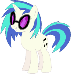 Size: 358x375 | Tagged: safe, artist:ra1nb0wk1tty, dj pon-3, vinyl scratch, g4, female, simple background, solo, white background