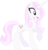 Size: 402x420 | Tagged: safe, artist:ra1nb0wk1tty, fleur-de-lis, pony, unicorn, g4, female, simple background, skunk stripe, solo, white background