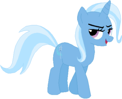 Size: 444x360 | Tagged: safe, artist:ra1nb0wk1tty, trixie, pony, unicorn, g4, female, mare, simple background, solo, was there ever any doubt?, white background