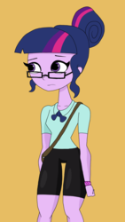 Size: 1836x3264 | Tagged: safe, artist:iyoungsavage, sci-twi, twilight sparkle, equestria girls, g4, female, glasses, solo