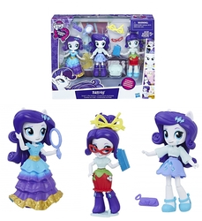 Size: 1197x1304 | Tagged: safe, fluttershy, rarity, equestria girls, g4, doll, equestria girls minis, female, irl, outfits, photo, toy