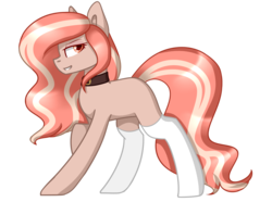 Size: 1940x1440 | Tagged: safe, artist:despotshy, oc, oc only, oc:elizabeth, earth pony, pony, clothes, colored pupils, female, mare, simple background, socks, solo, transparent background