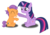 Size: 8933x6325 | Tagged: safe, artist:meandmyideas, tender taps, twilight sparkle, alicorn, pony, g4, absurd resolution, boop, cute, eyes closed, female, male, shipping, simple background, sitting, smiling, straight, transparent background, twilight sparkle (alicorn), twitaps, vector