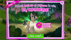 Size: 1136x640 | Tagged: safe, gameloft, doctor caballeron, earth pony, pony, g4, amulet of culhuacan, male, solo, stallion