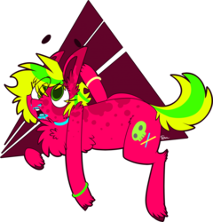 Size: 1108x1154 | Tagged: safe, artist:dr-idiot, oc, oc only, oc:neon blurr