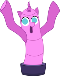 Size: 4096x5188 | Tagged: safe, artist:parclytaxel, g4, the one where pinkie pie knows, .svg available, absurd resolution, airdancer, no pony, simple background, transparent background, vector, wacky waving inflatable tube pony