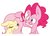 Size: 3223x2350 | Tagged: safe, artist:akainu_pony, fluttershy, pinkie pie, g4, duo, high res, simple background, white background