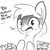 Size: 1080x1080 | Tagged: safe, artist:tjpones, big macintosh, earth pony, pony, g4, chips, dialogue, food, grayscale, male, monochrome, nachos, nope, offscreen character, open mouth, simple background, solo, spicy, sweat, this will end in pain, tongue out, white background