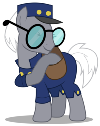 Size: 2376x3000 | Tagged: safe, artist:brony-works, mr. zippy, pony, g4, high res, mailpony, saddle bag, simple background, solo, transparent background, vector