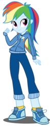 Size: 755x1915 | Tagged: safe, artist:trungtranhaitrung, rainbow dash, equestria girls, g4, clothes, cutie mark, female, new outfit, shoes, simple background, sneakers, socks, solo, transparent background, vector