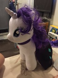 Size: 1024x1365 | Tagged: safe, artist:angelicorexx, rarity, g4, build-a-bear, irl, photo, plushie