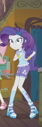 Size: 223x675 | Tagged: safe, screencap, rarity, equestria girls, g4, my little pony equestria girls: legend of everfree, boots, bracelet, camp everfree outfits, clothes, jewelry, shoes, shorts, socks
