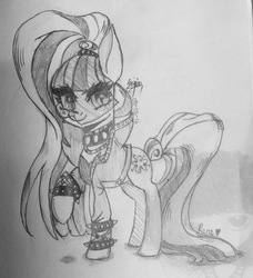 Size: 2322x2541 | Tagged: safe, artist:noey11843, coloratura, earth pony, pony, g4, countess coloratura, female, high res, monochrome, solo, traditional art
