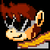 Size: 100x100 | Tagged: safe, artist:xujints-the-infiltrator, edit, crossover, helmetless edit, icon, mega man (series), megapony, pixel art, protoman, protopony, solo, sunglasses