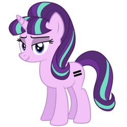 Size: 1294x1296 | Tagged: safe, artist:kingdark0001, starlight glimmer, pony, unicorn, g4, equal cutie mark, female, lidded eyes, looking at you, mare, s5 starlight, simple background, smiling, solo, transparent background, vector