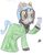 Size: 2550x3300 | Tagged: safe, artist:aridne, pony, claws, clothes, coat, colored pencil drawing, fake tail, female, high res, homestuck, mare, nepeta leijon, ponified, solo, traditional art, troll (homestuck)