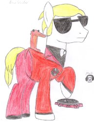 Size: 2550x3300 | Tagged: safe, artist:aridne, pony, dave strider, high res, homestuck, ponified, solo, traditional art